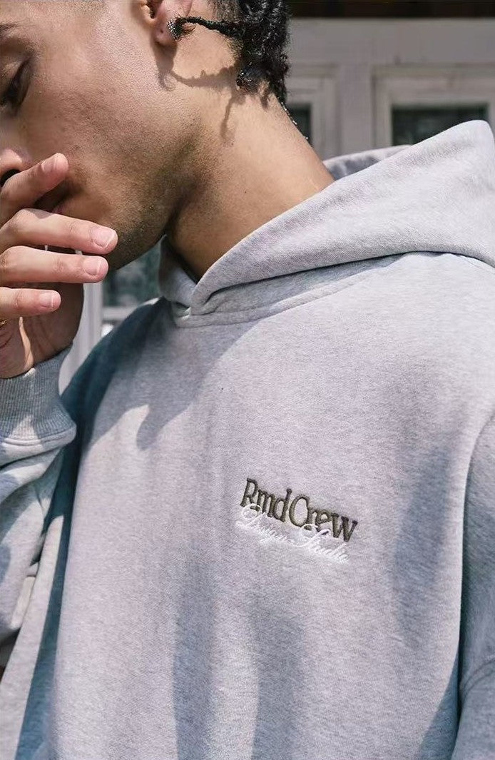 REMEDY Logo Embroidered Fleece Hoodie