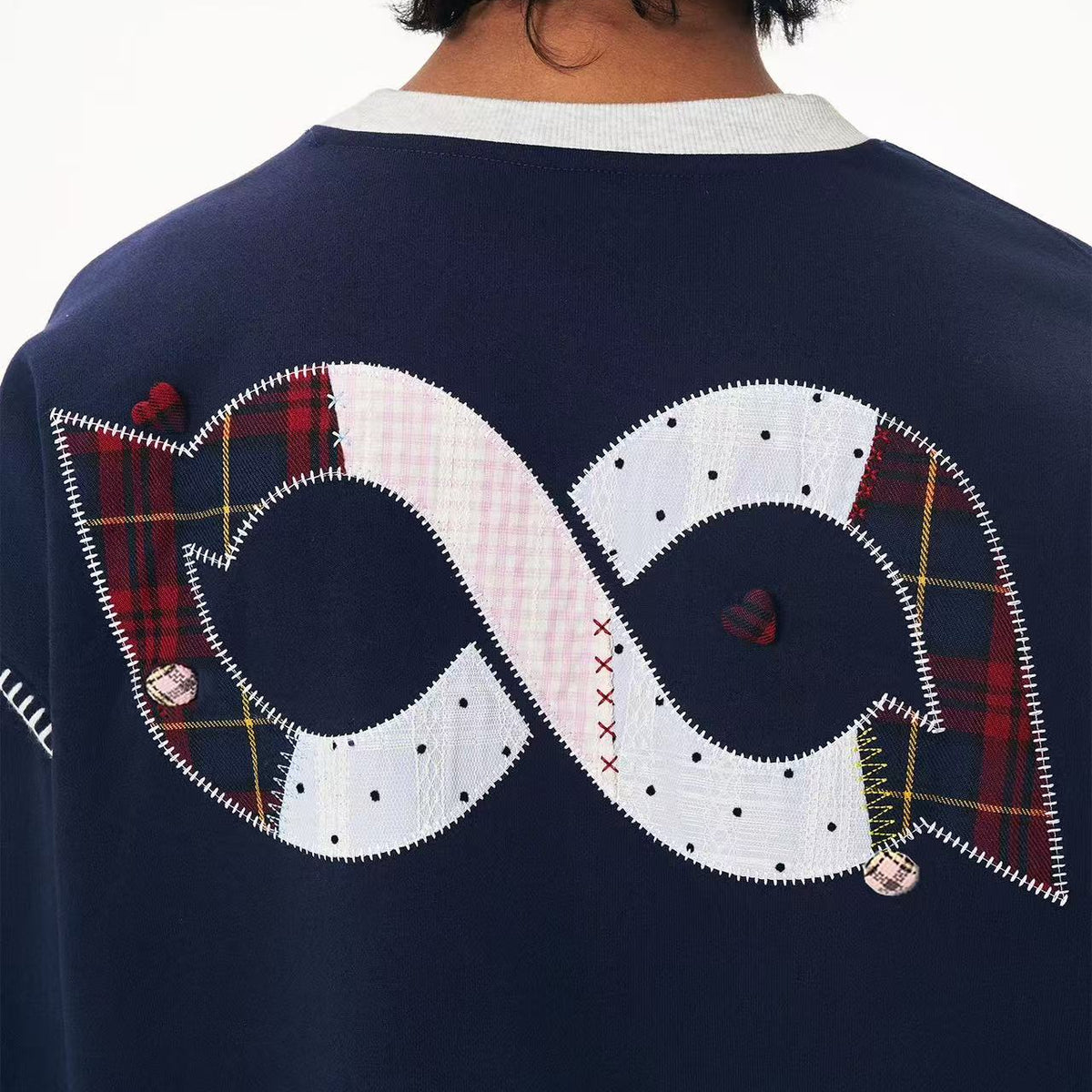 BIPOLAR Love Patch Crew Neck Sweatshirt