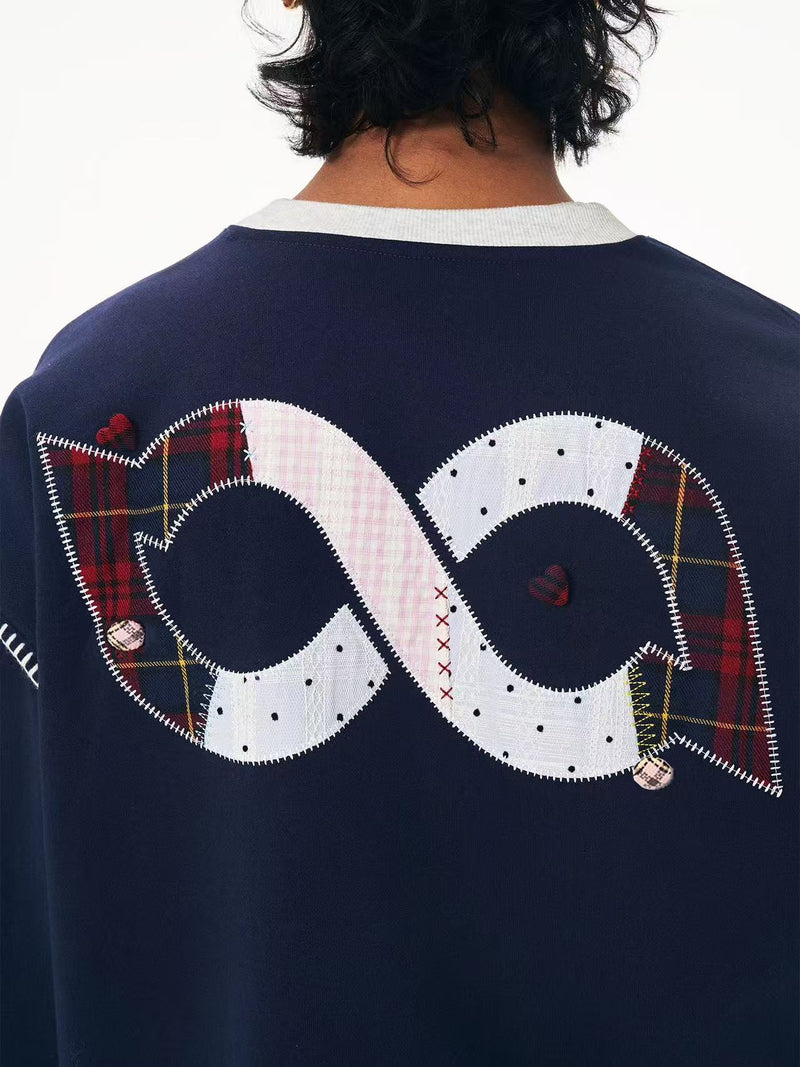 BIPOLAR Love Patch Crew Neck Sweatshirt