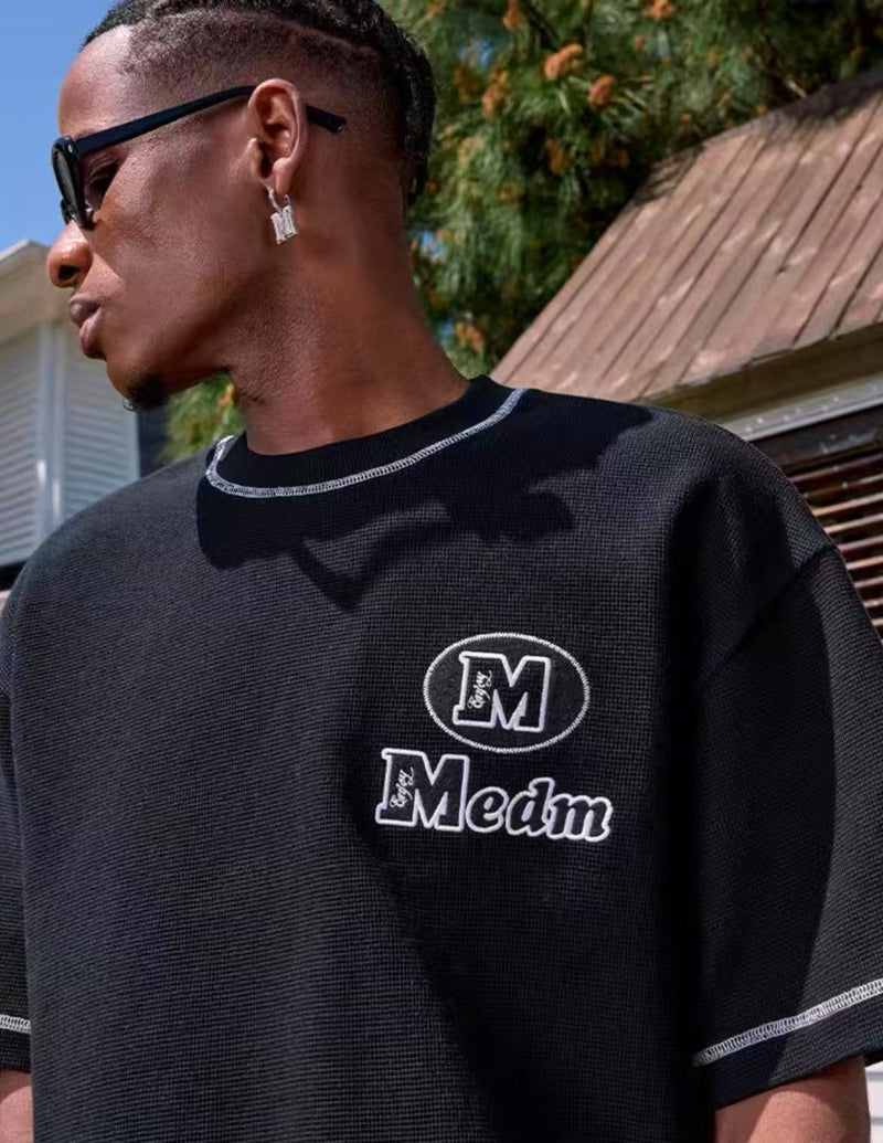 MEDM Waffle Logo Letter T-shirt