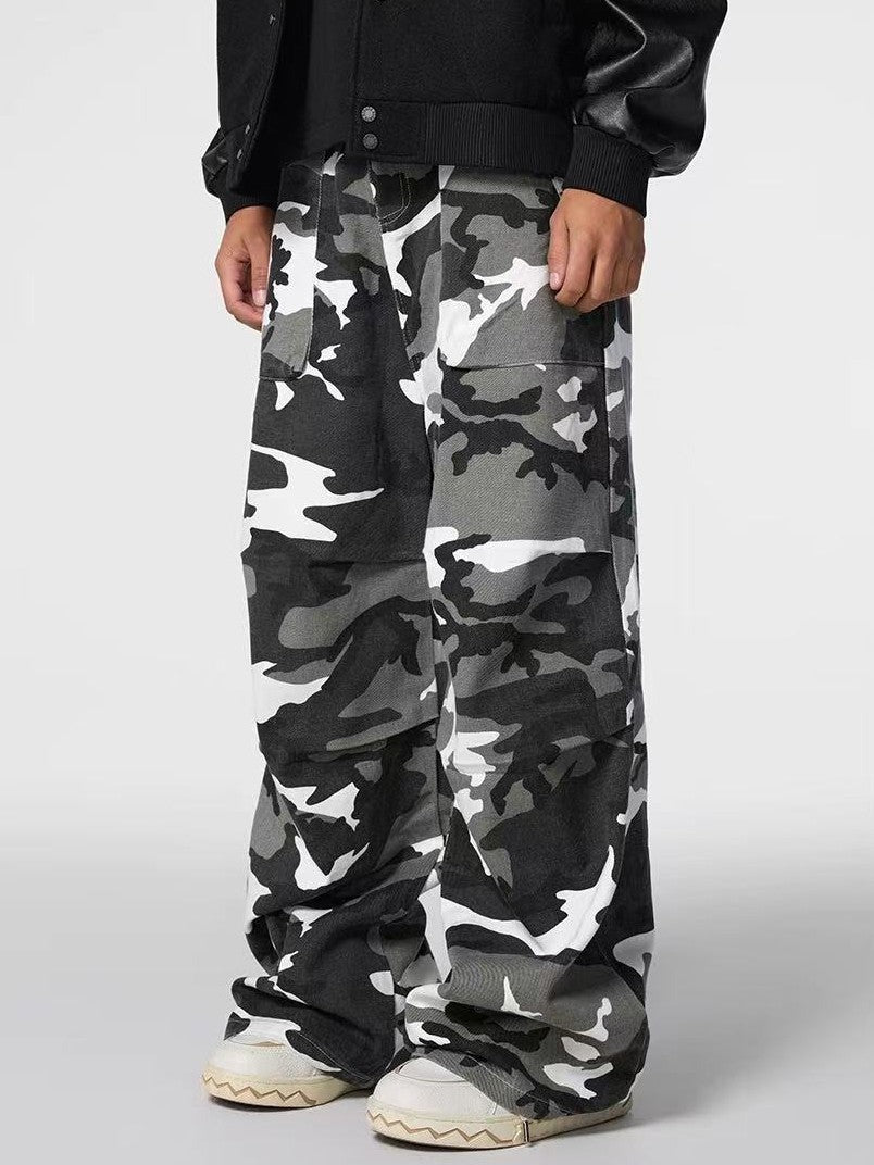 ACHOCK High Street Camouflage Drawstring Trousers