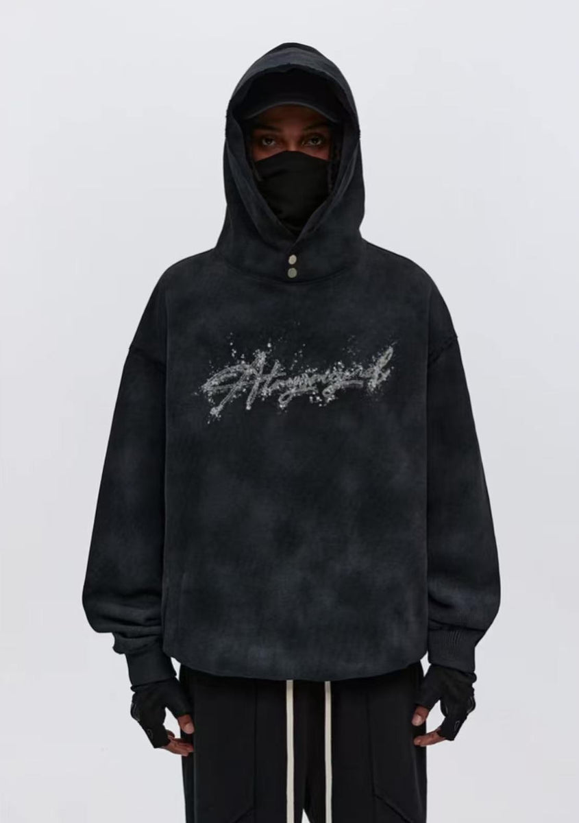 ATRY Wasteland Sand Embroidery Dirty Dyeing Sweatshirt
