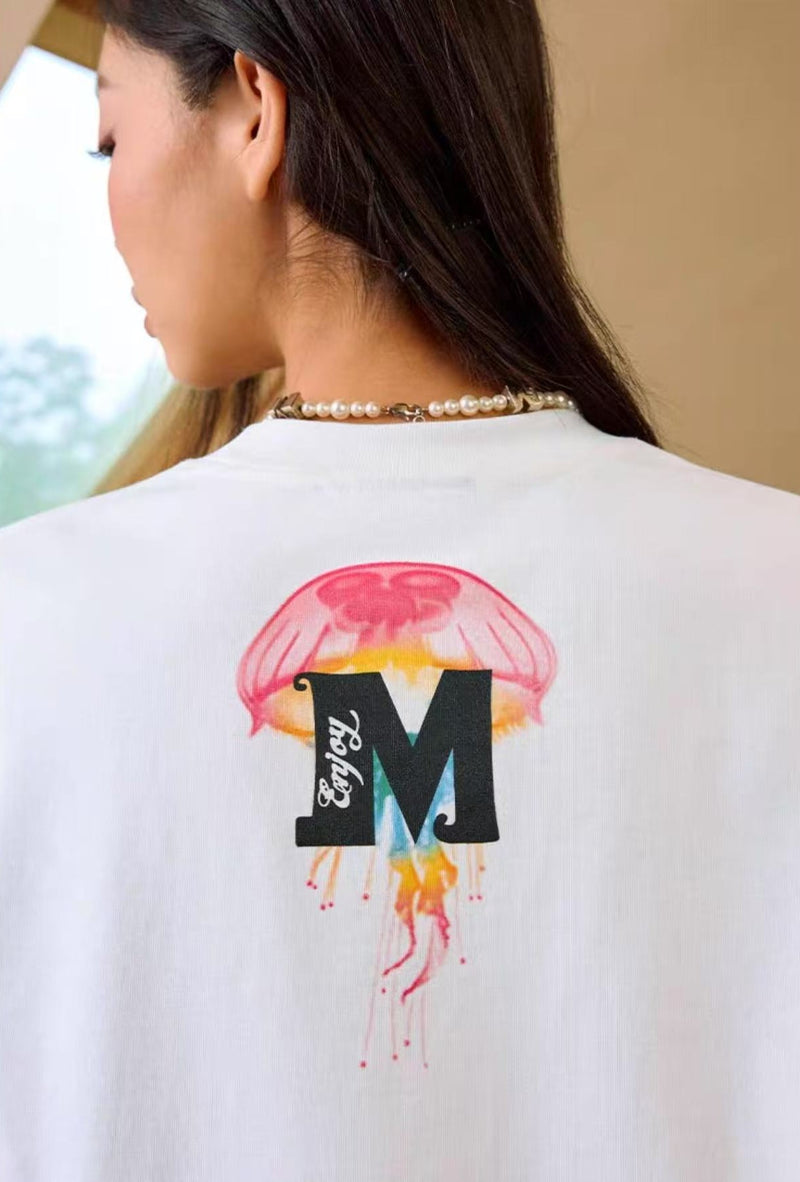 MEDM Gradient Jellyfish Short-sleeved T-shirt