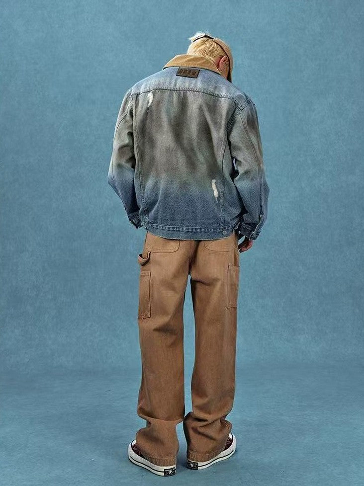MEDM Retro Dyed denim Jacket