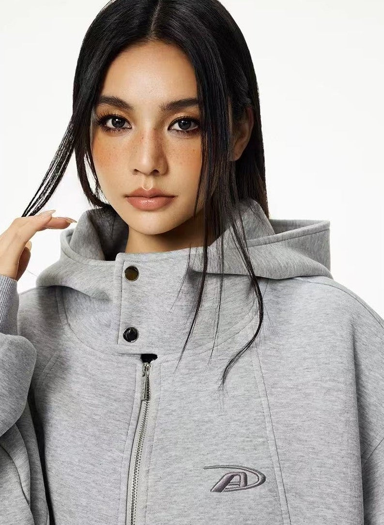 ACHOCK Logo Print Air Layer Hooded Jacket