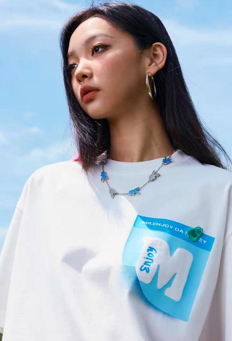 MEDM Post-it Printed Short-sleeved T-shirt