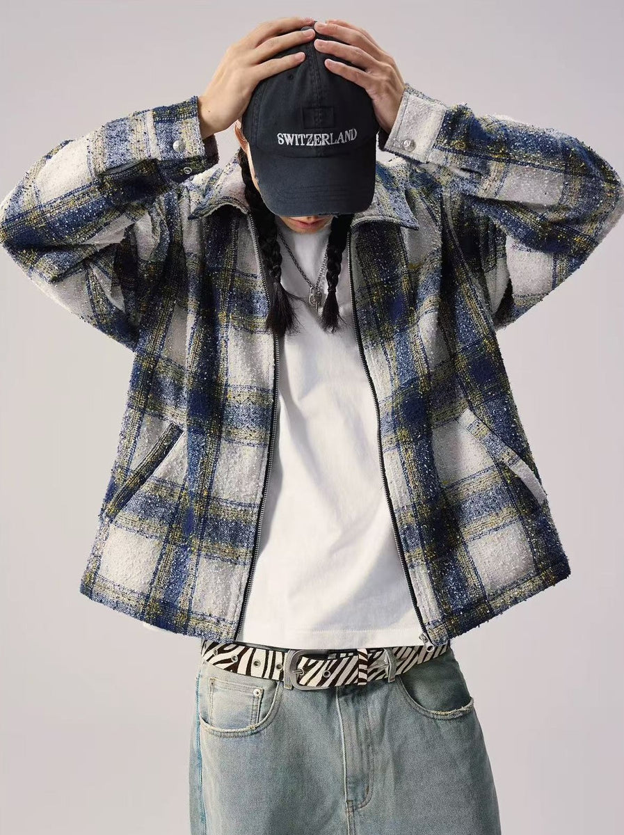 REMEDY Pine Check Lapel Jacket