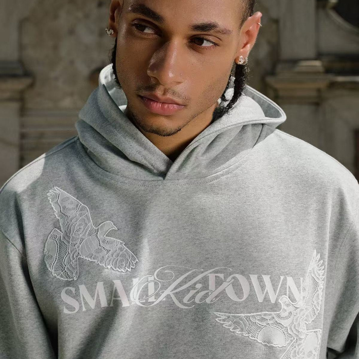 STK Vintage Lace and Peace Dove Design Hoodie