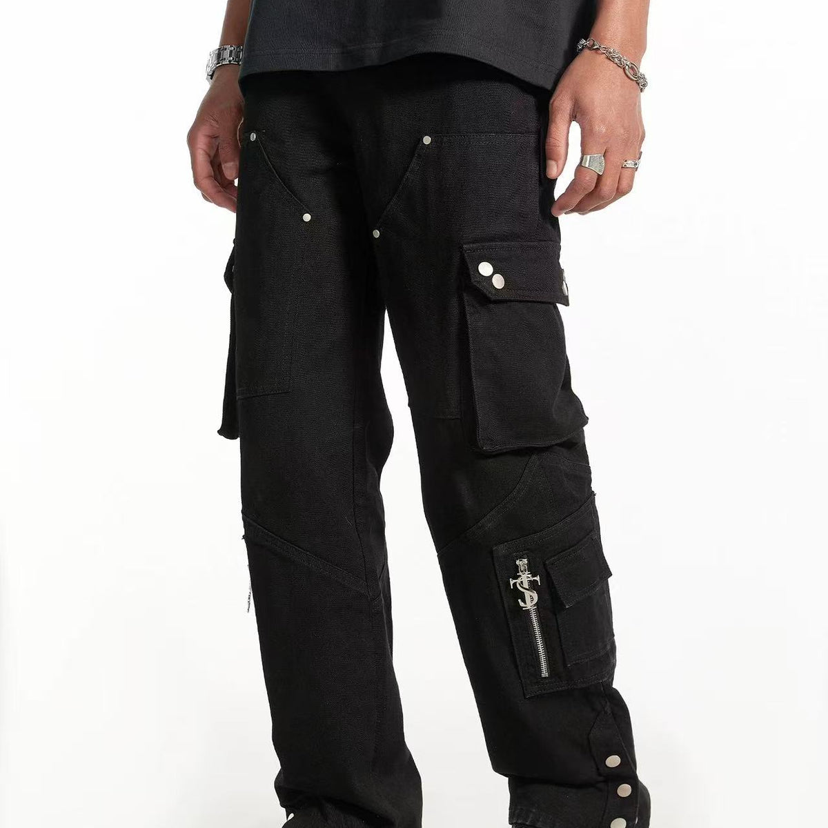 STK Studded Denim Pants