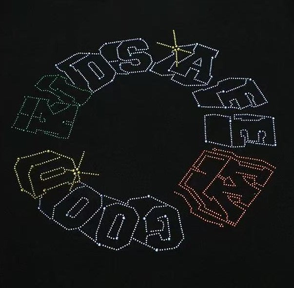 AFGK Neon Star Hot Diamond Hoodie