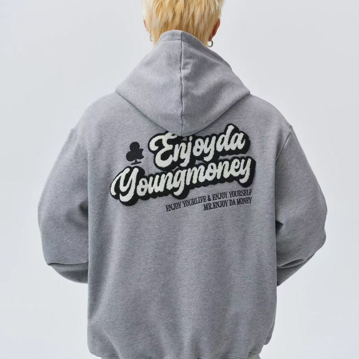 MEDM Retro Logo Towel Embroidered Zipper Hoodie