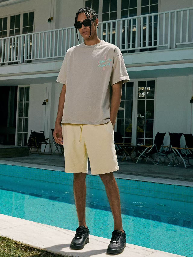 AFGK Washed Basic Short-sleeved T-shirt