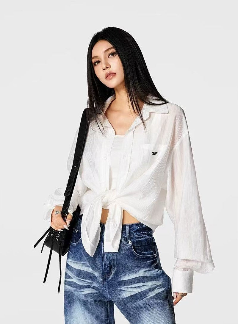 ACHOCK Drapey Lining Long-sleeve Shirt