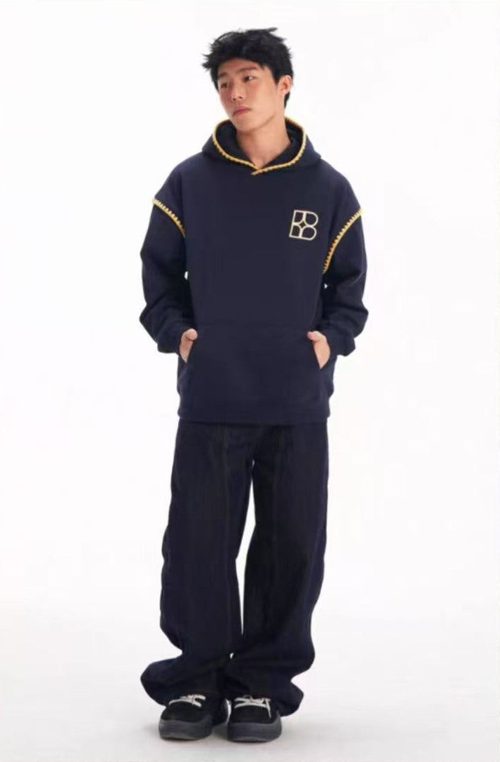 BIPOLAR Three-dimensional Shell Embroidered Hoodie