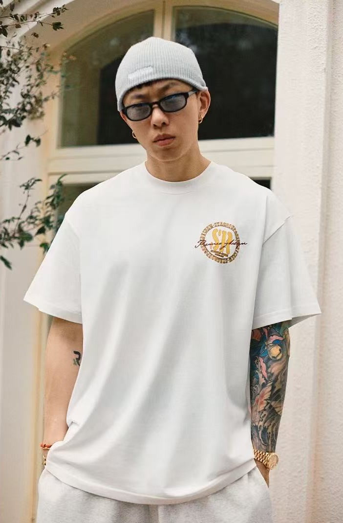 REMEDYxSTA Retro Logo Print Short-sleeve T-shirt