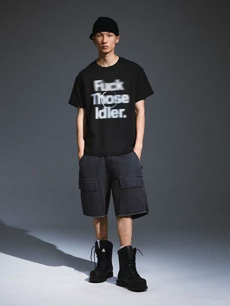 REMEDY Message Print Shor-sleeve T-shirt