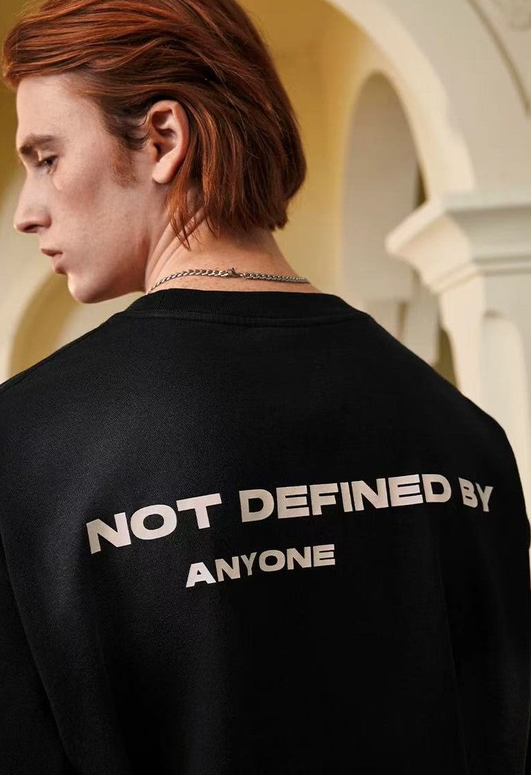 ACHOCK Round Neck Not Defined by Anyone Printed Tee