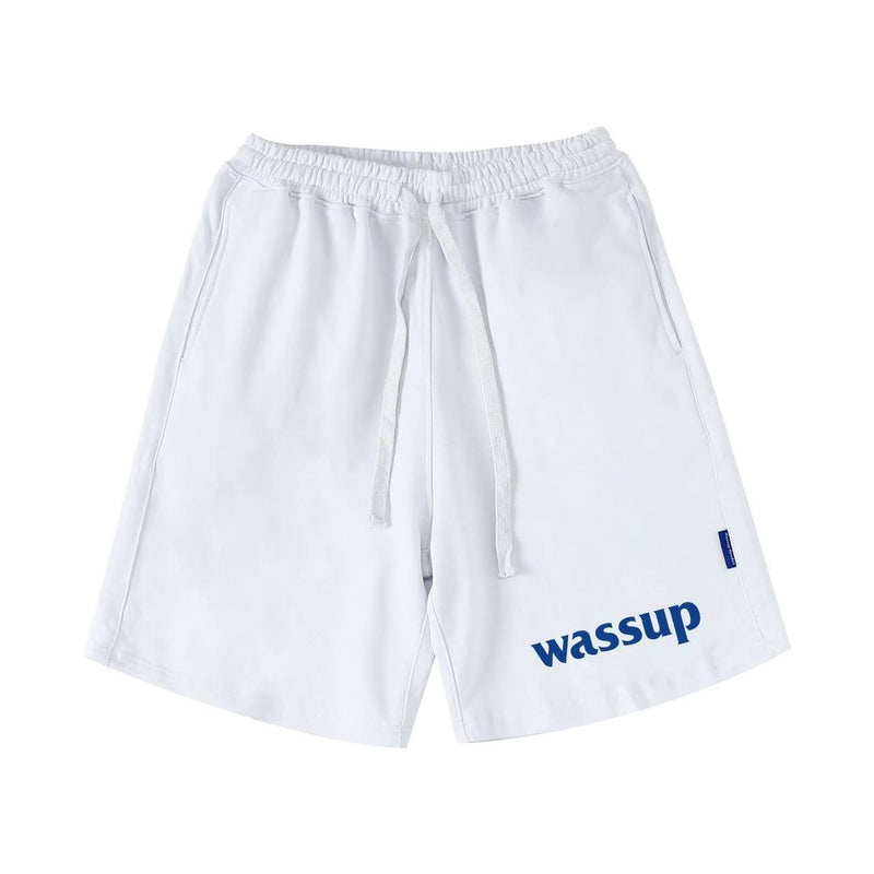 WASSUP Webbing Stitching Basketball Shorts