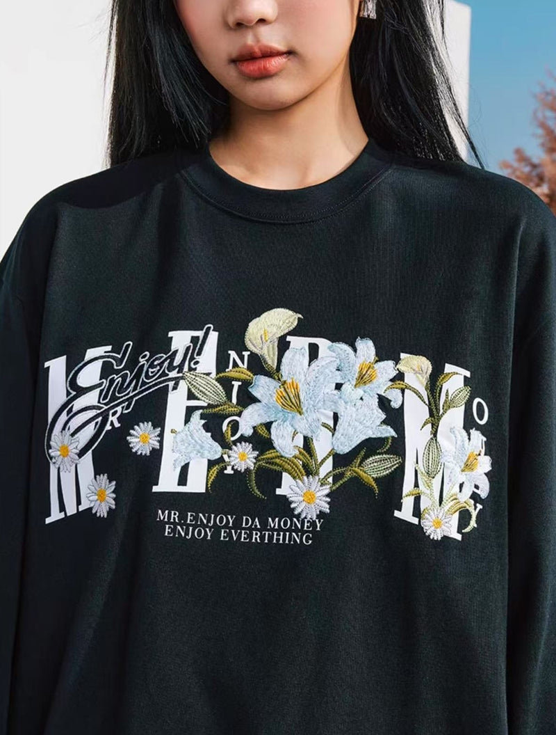 MEDM Floral Series Long-sleeved T-shirt