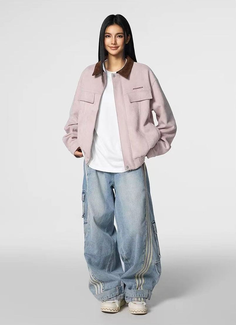 ACHOCK Logo Suede Jacket