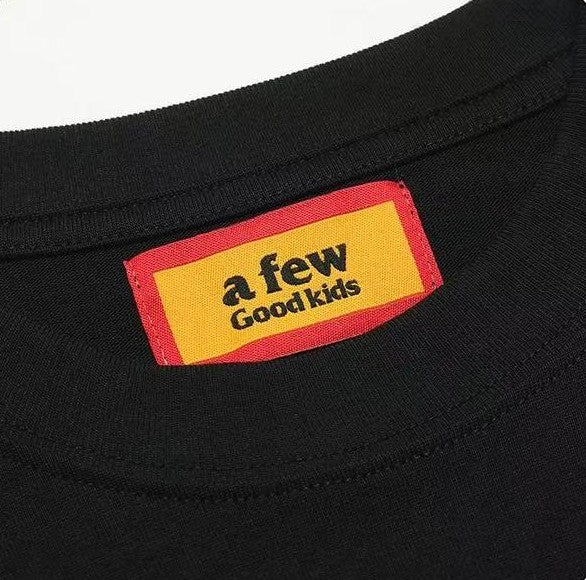 AFGK Colorful Logo Embroidered Short-sleeved T-shirt