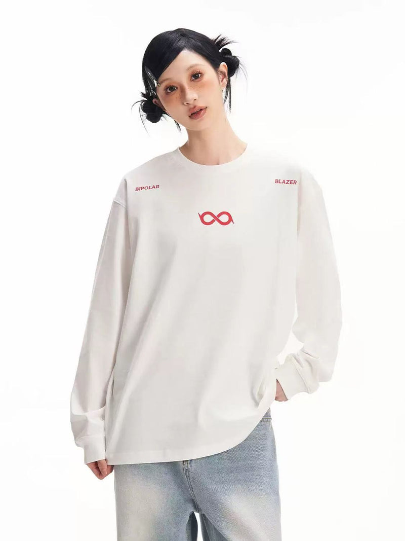 BIPOLAR Offset Long-sleeve T-shirts