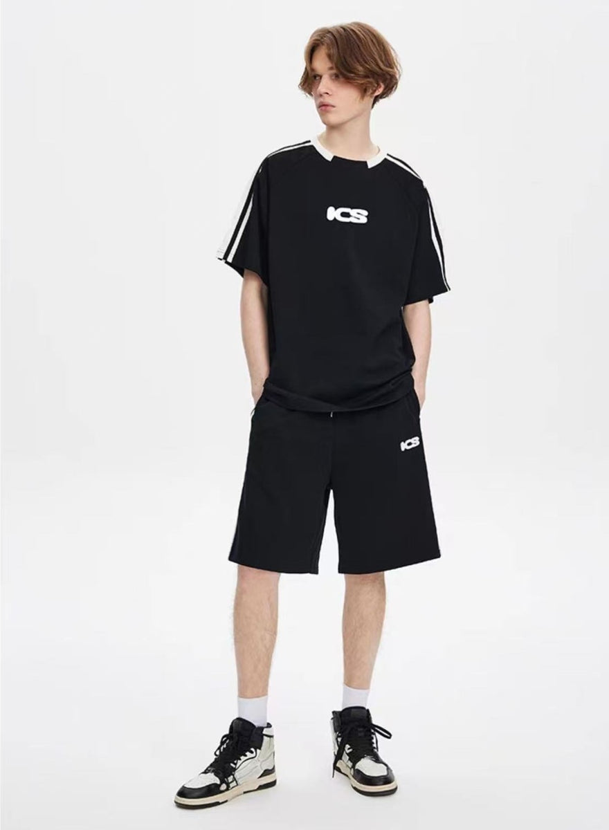 ICONSLAB Millennium Retro Strip Stitching T-shirts