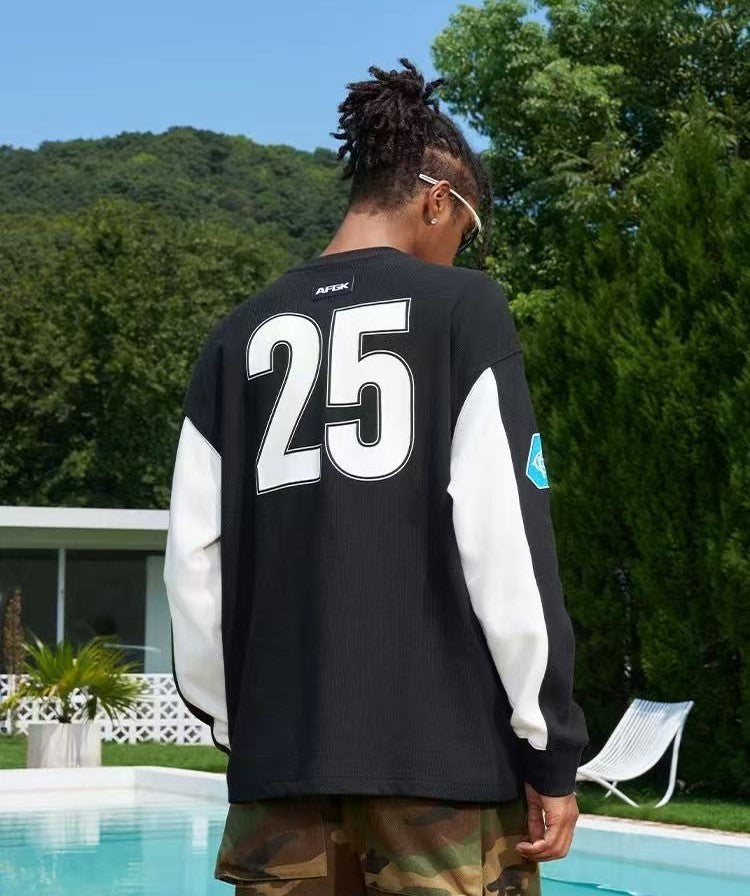 AFGK Badge Waffle Patch Long Sleeve Jersey