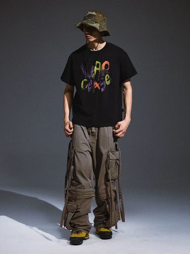 REMEDY Vintage War Cease Match Print Short-sleeve T-shirt