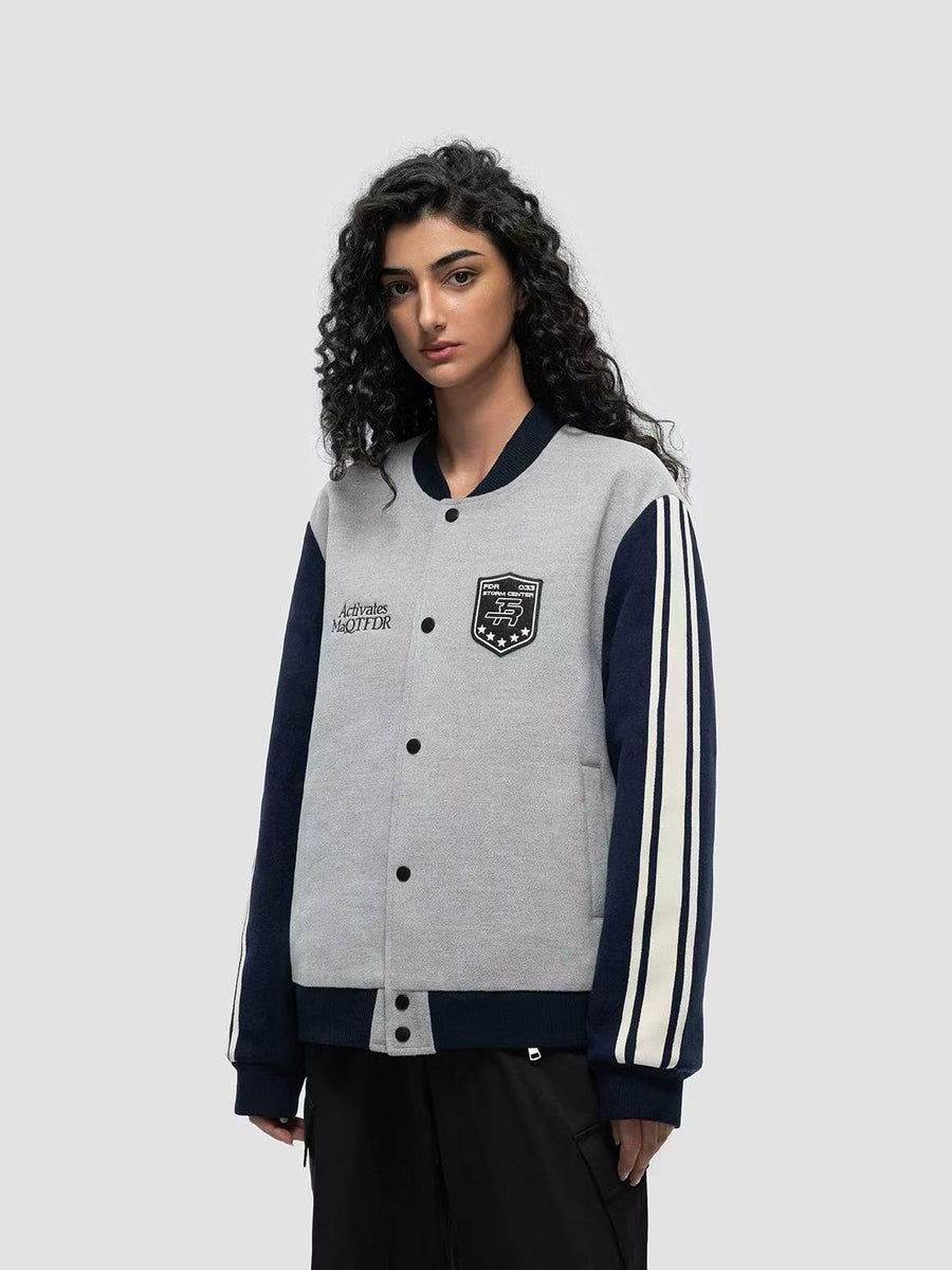 FDR Chapter Striped Baseball Jacket