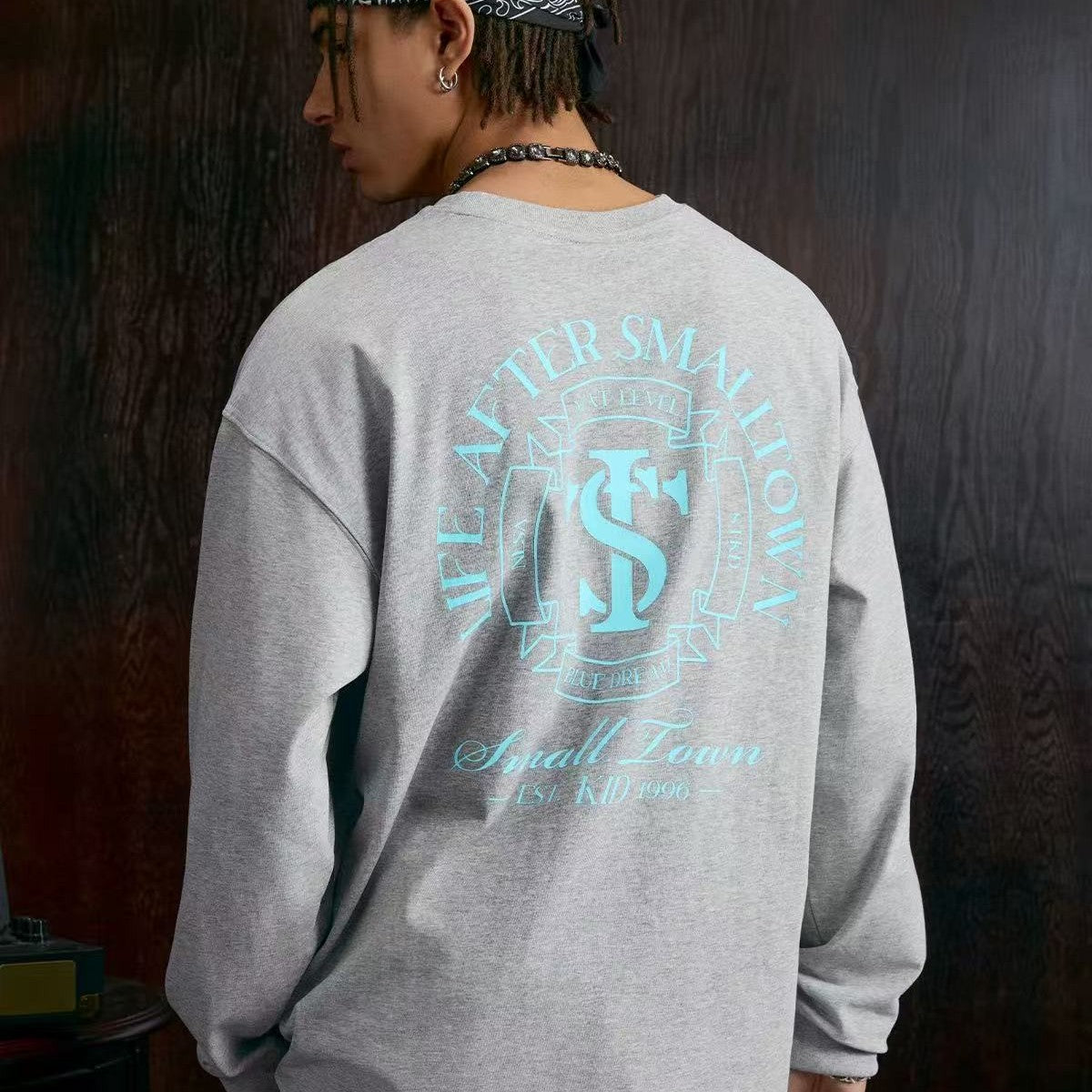 STK Vintage Logo Design Long-Sleeve T-Shirt