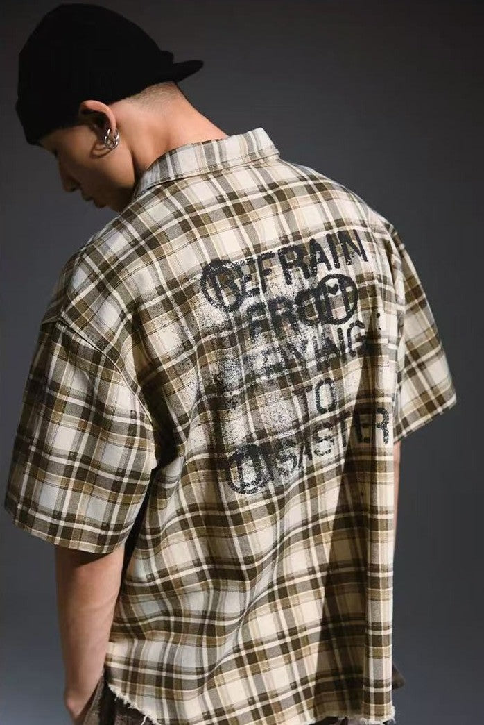 REMEDY Retro Skeleton Short-sleeved Shirt