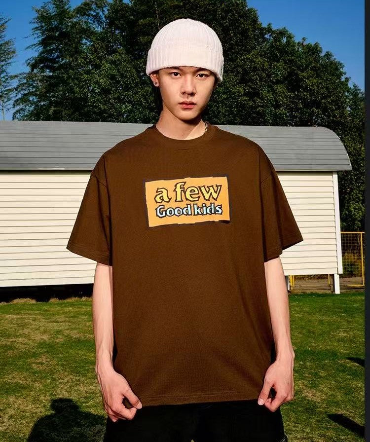 AFGK Graffiti Print Short-sleeve T-shirt