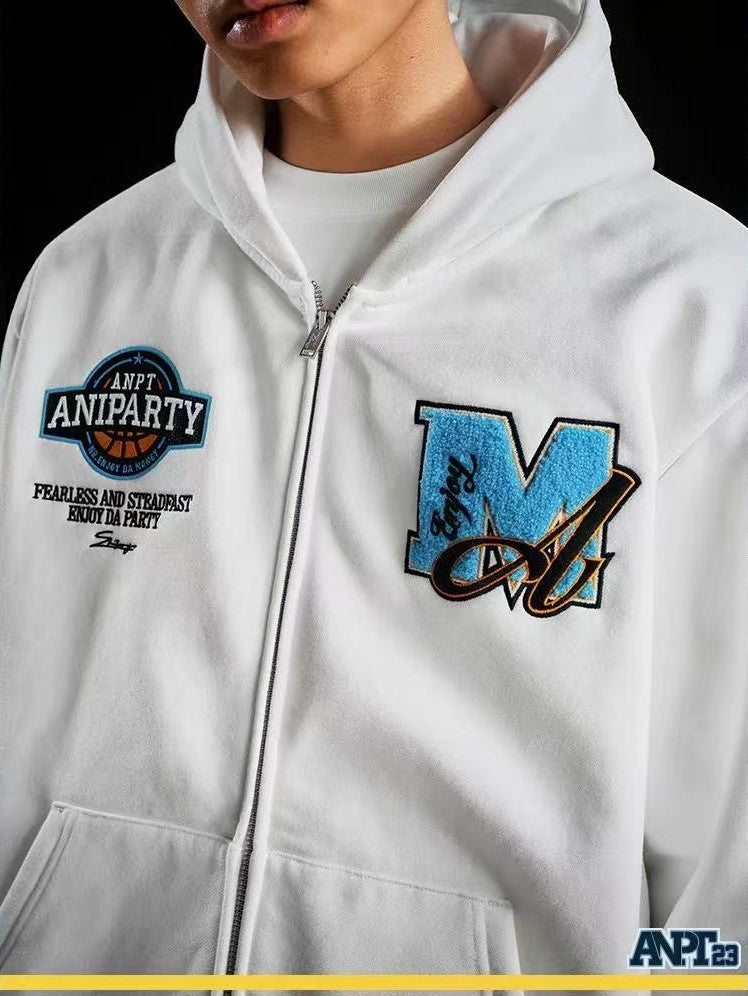 MEDMxANPT Logo Design Zipper Hoodie