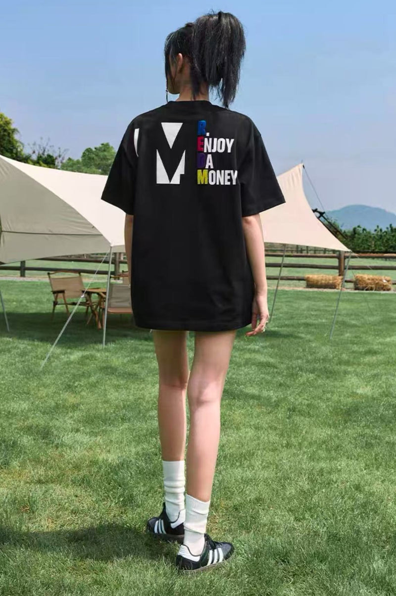 MEDM Silhouette Embroidered Short Sleeve T-Shirt