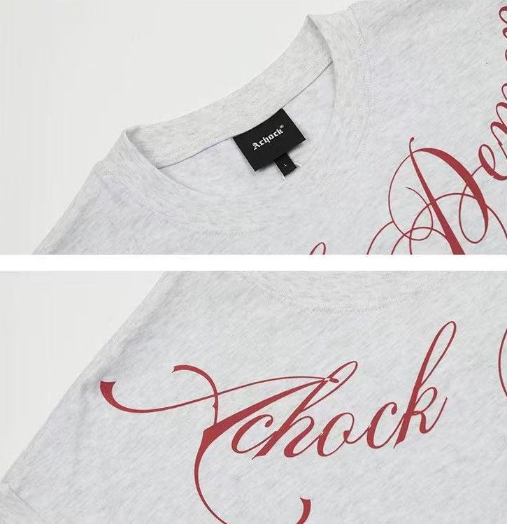 ACHOCK Floral Letter T-shirt