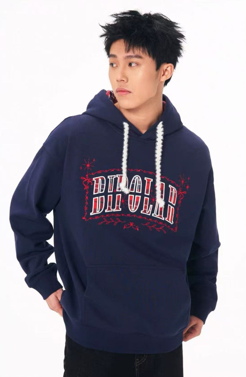 BIPOLAR Plaid Star Hoodie
