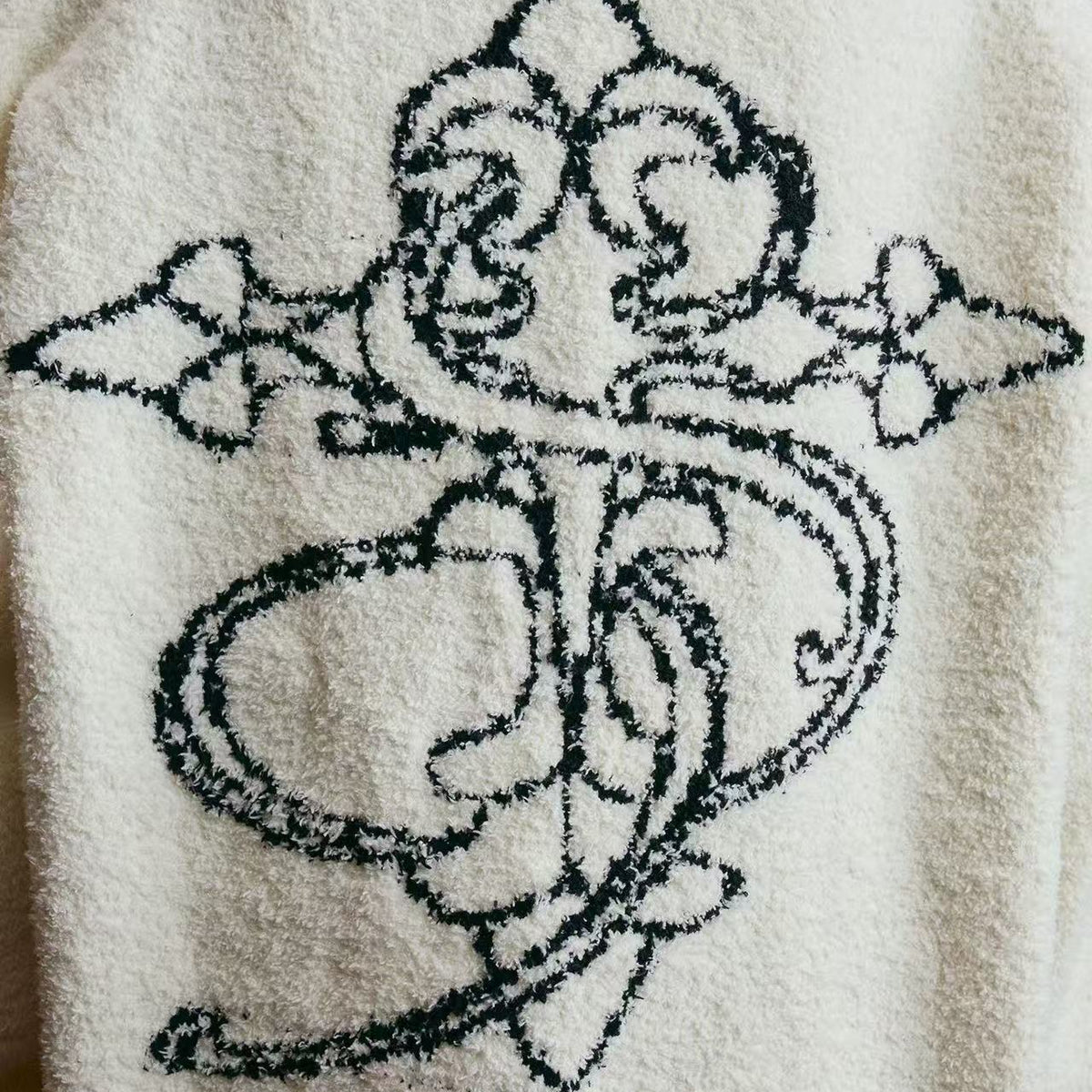 STK Logo Design Knitted Hoodie