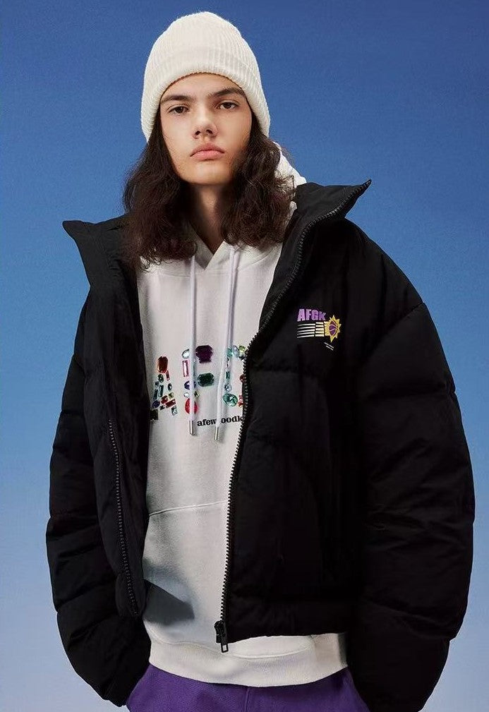 AFGK Solid Color Basketball Down Jacket