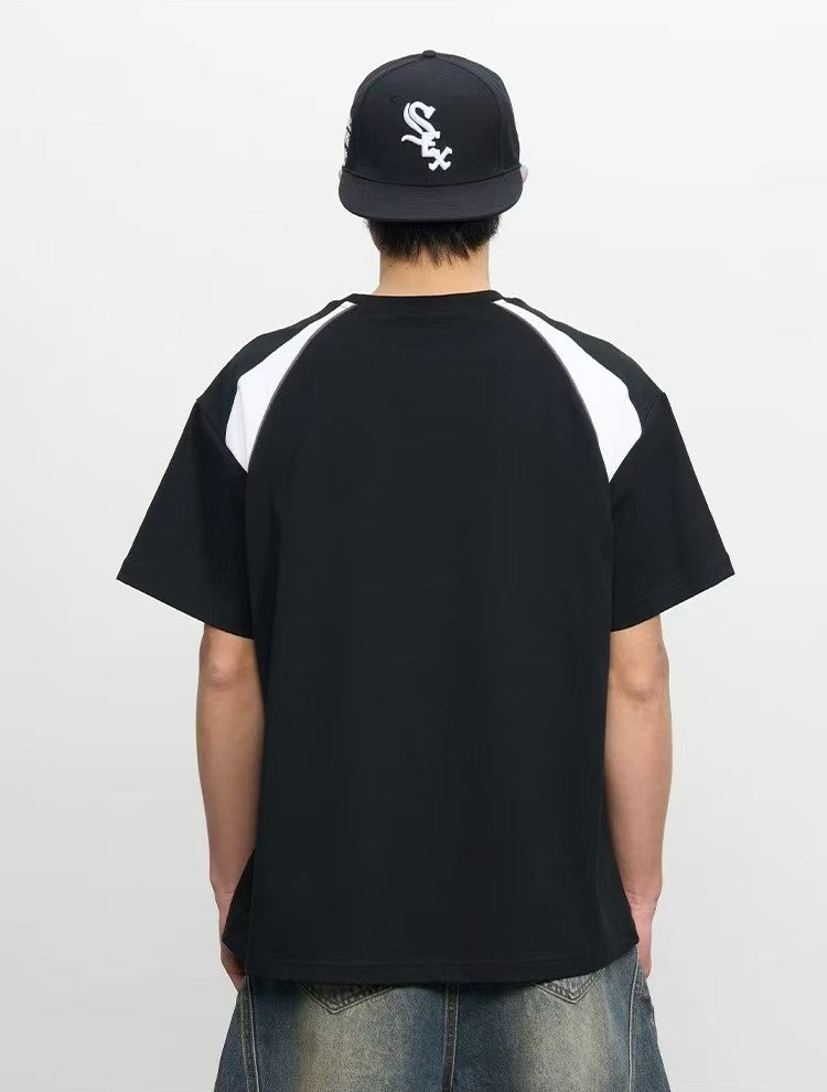 AFGK Mesh Panel Short-sleeved T-shirt