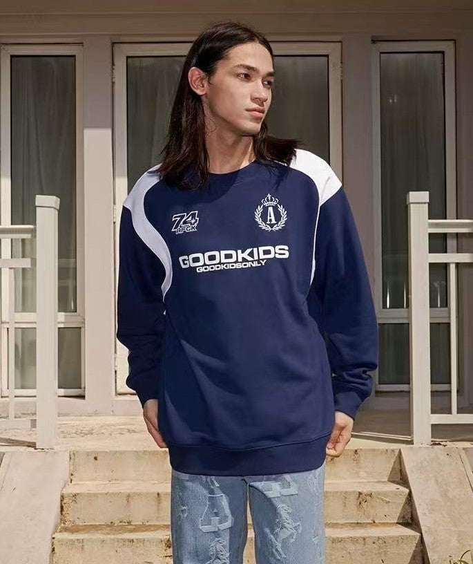 AFGK Retro Pullover Long-sleeve Sweatshirt