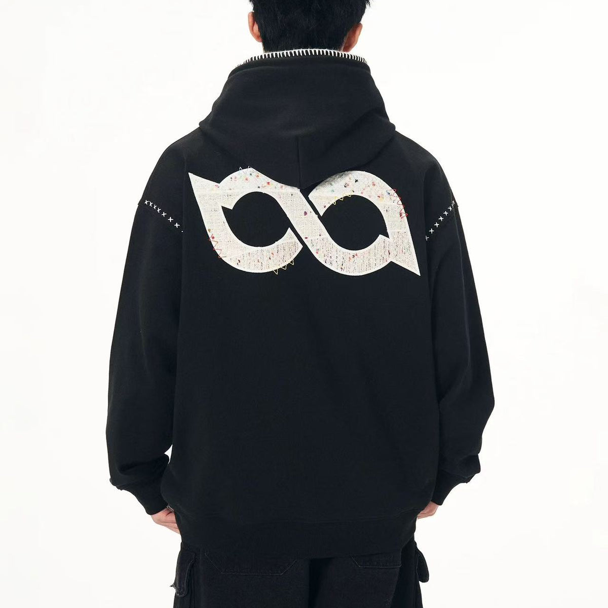 BIPOLAR Tri-color Embroidered Hoodie