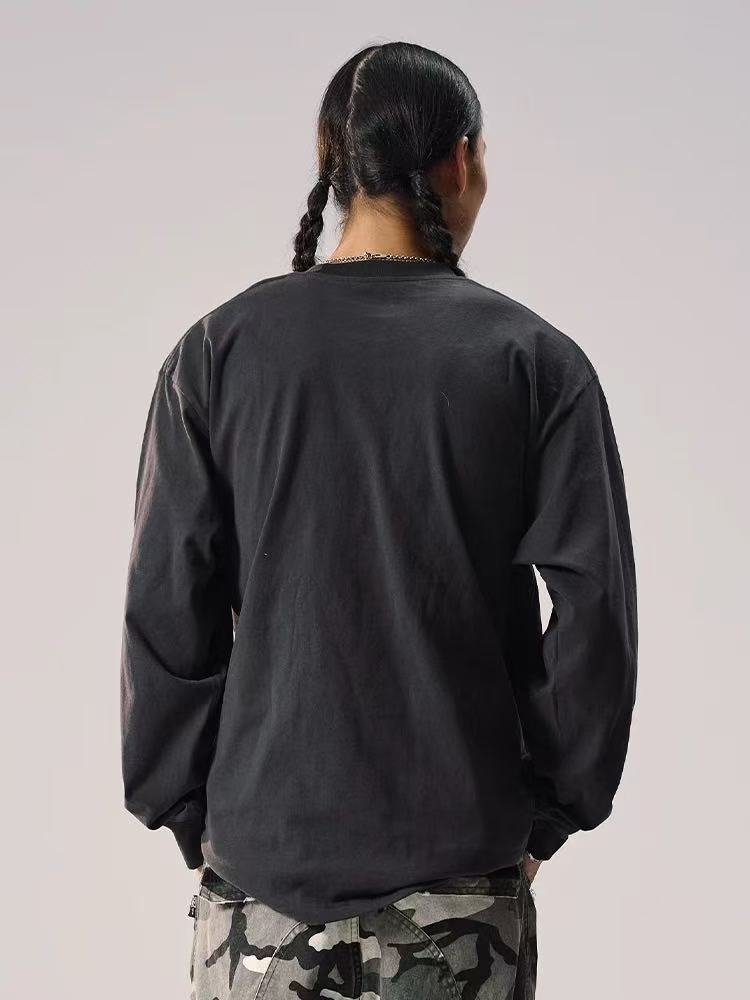 REMEDY Logo Print Four-sleeves Design Long-sleeve Tee