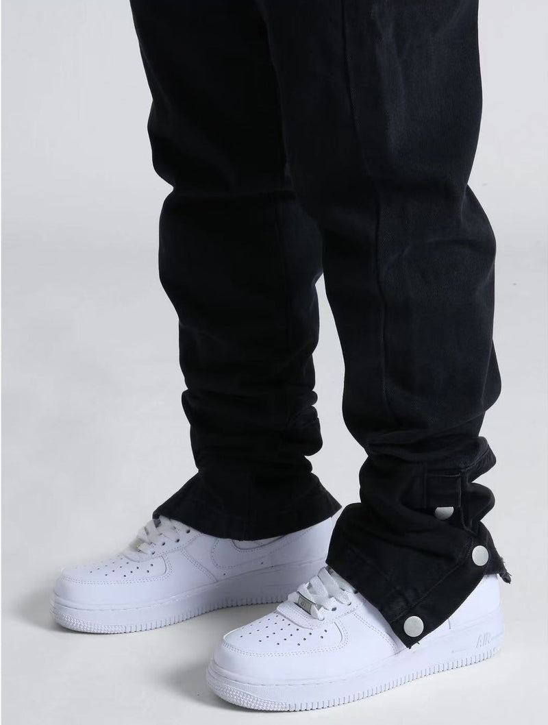 ACHOCK  Ankle Button Jeans