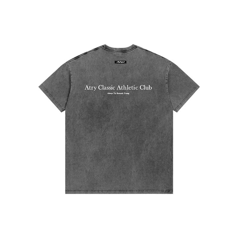 ATRY Washed Retro Trend Short Sleeves T-shirt
