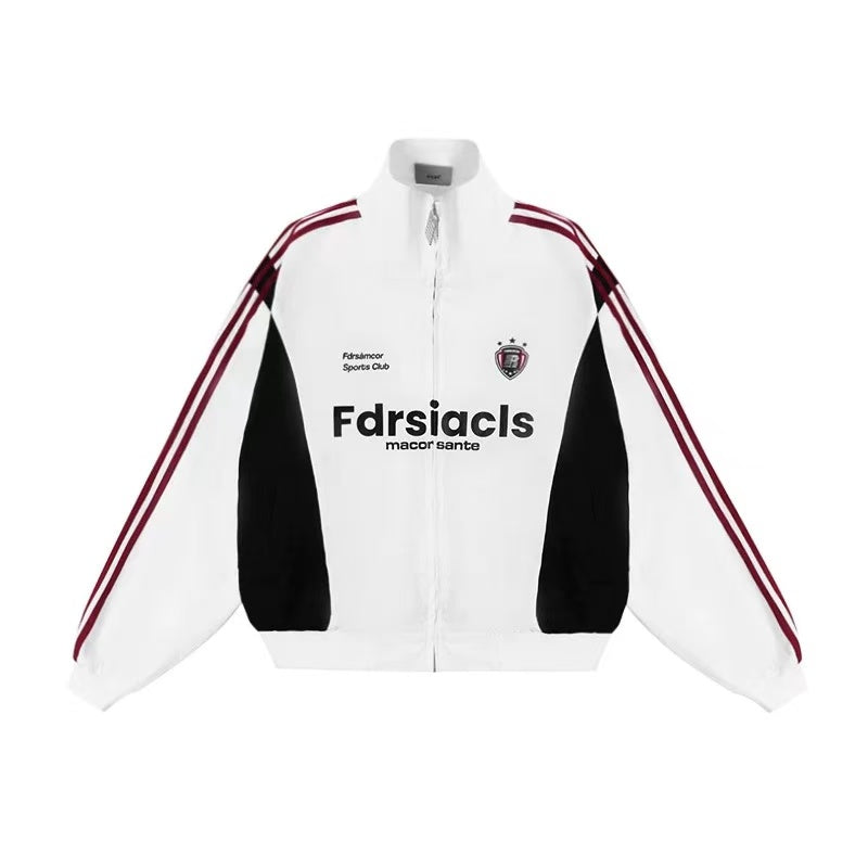 FDR Contrast Color Webbing Stand Collar Jacket (For Women)