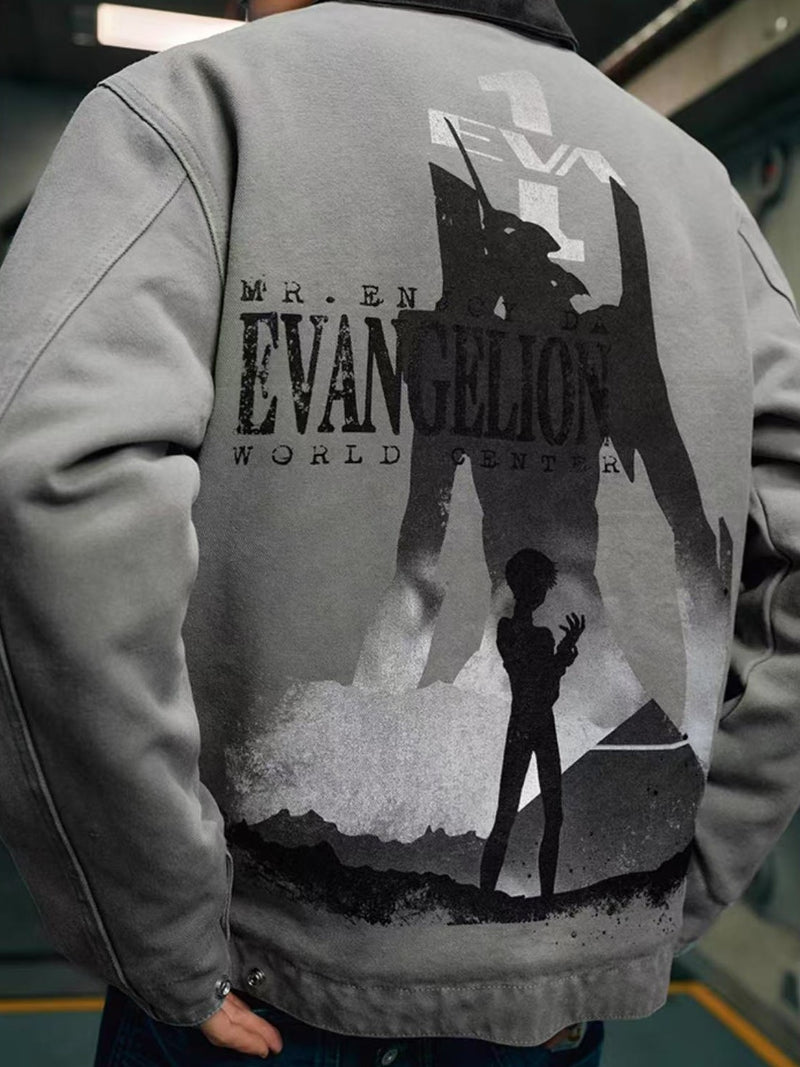 MEDMxEVA Joint Patch Washed Detroit Jacket