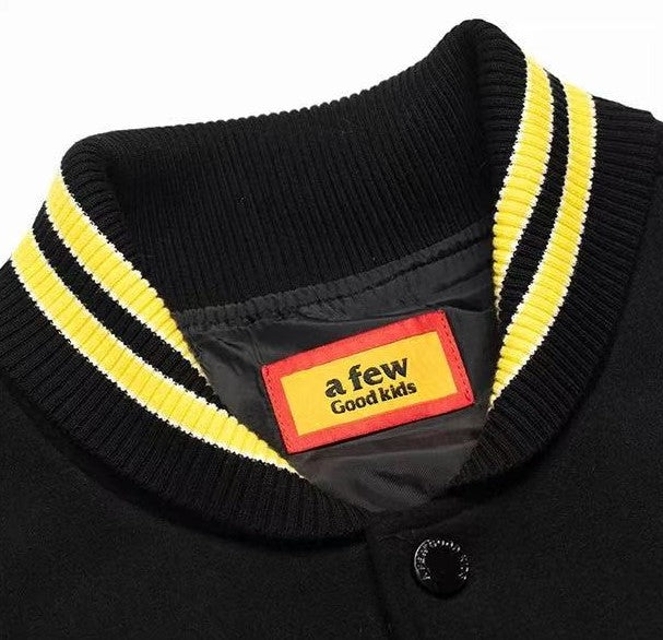 AFGK Yeti Logo Embroidered  Baseball Jacket