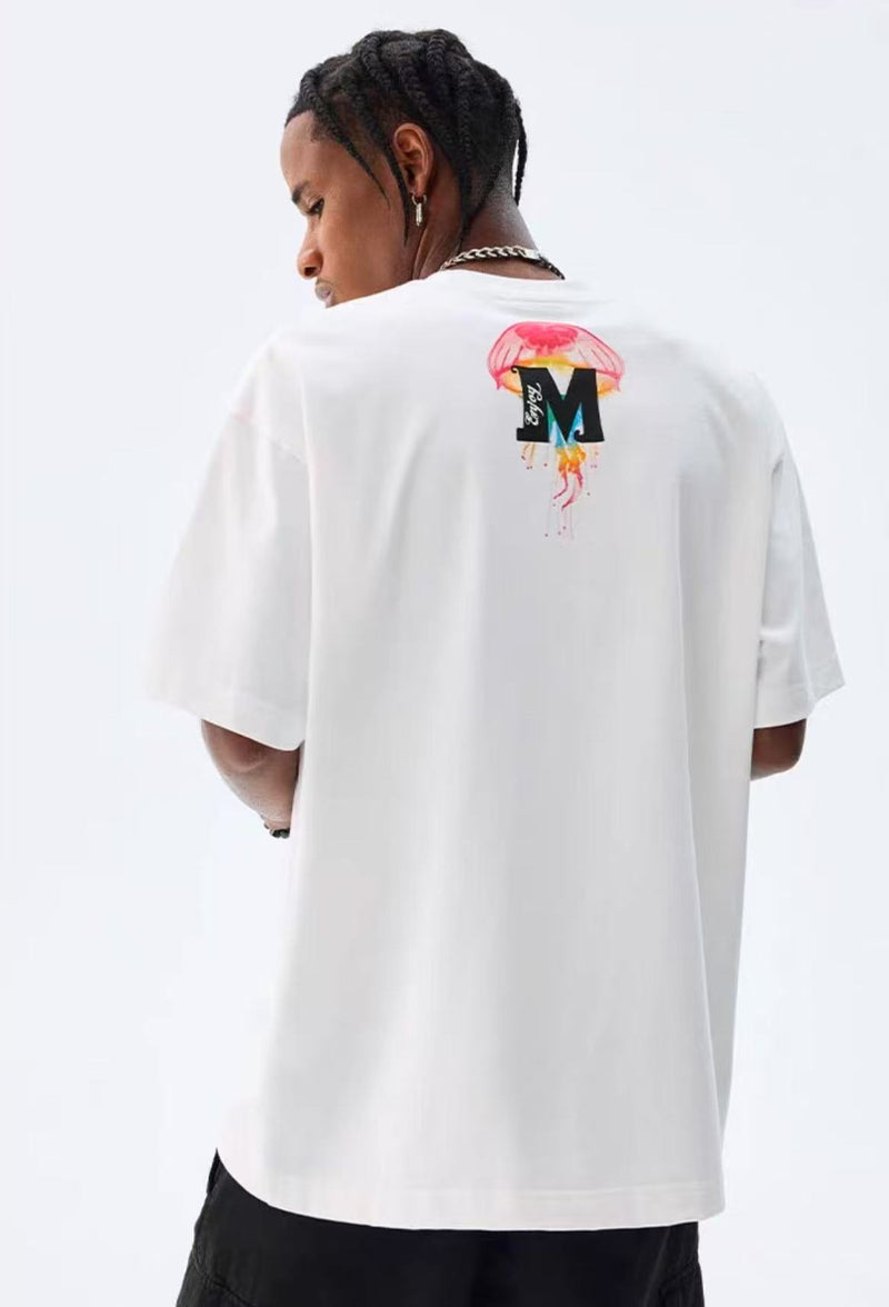MEDM Gradient Jellyfish Short-sleeved T-shirt