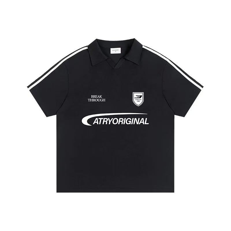 ATRY RIBBING RACING POLO SHORT SLEEVE T-SHIRT
